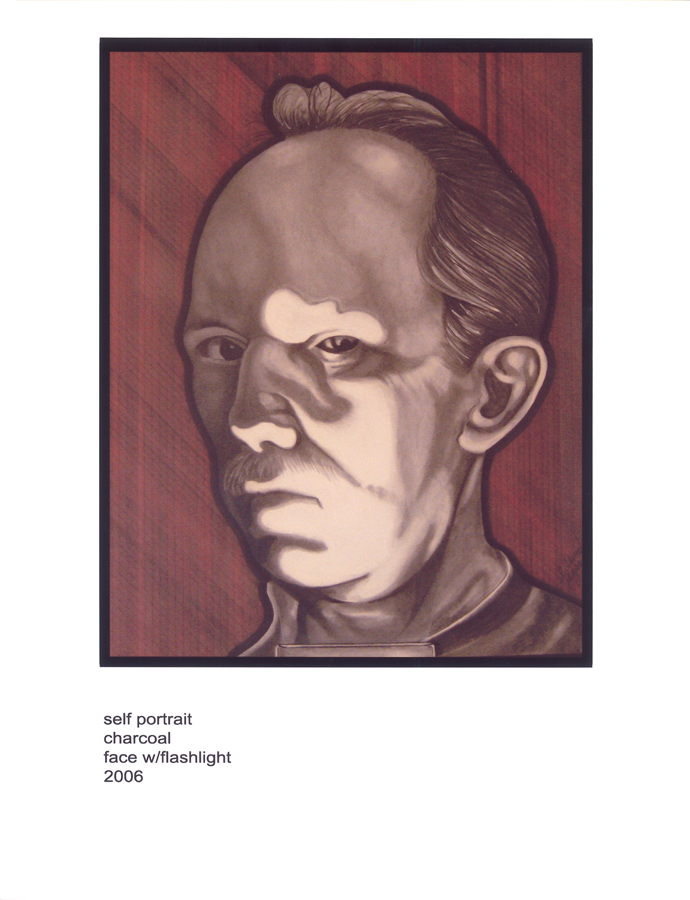 charcoal self w/flash